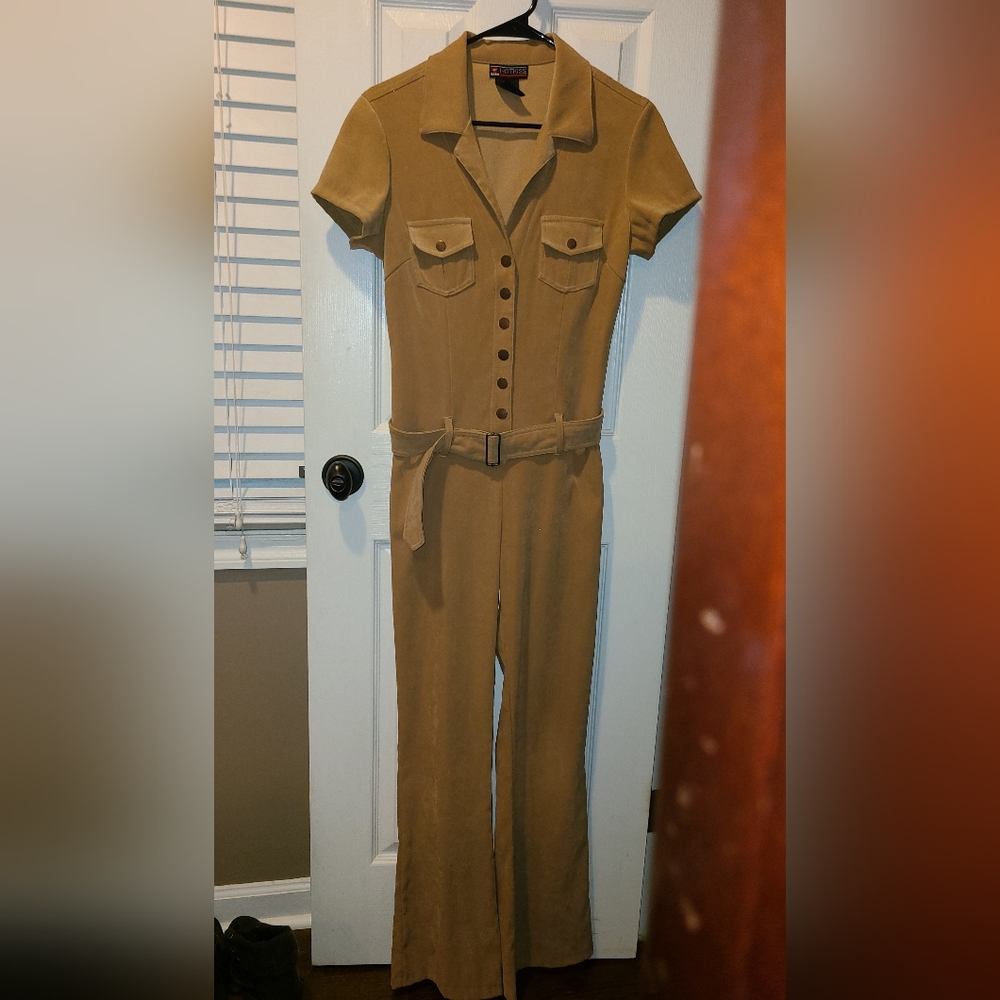 Hot Kiss Y2K Camel Jumpsuit